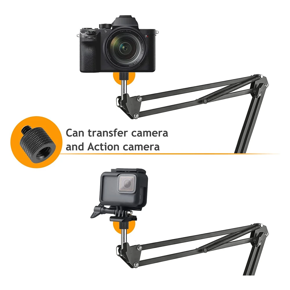 4PACK Mikrofon Adapter 3/8 "Buchse auf 1/4" Stecker Konverter Gewinde Schraube Halterung für Kamera/Stativ/einbeinstativ/Licht Stehen/Mic Stand