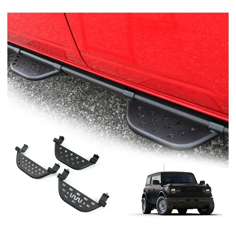 Car Accessories Modification Parts Body Kit Running Board Side Step For Ford Bronco 2021 2022 2023