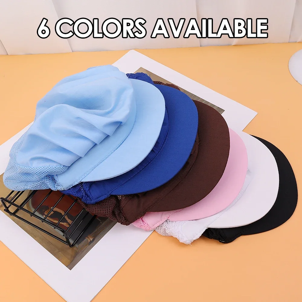 Hat Kitchen Cooking Chef Cap Food Service Hair Nets Chic Work Accessories Women Bandage Adjustable Cap Solid
