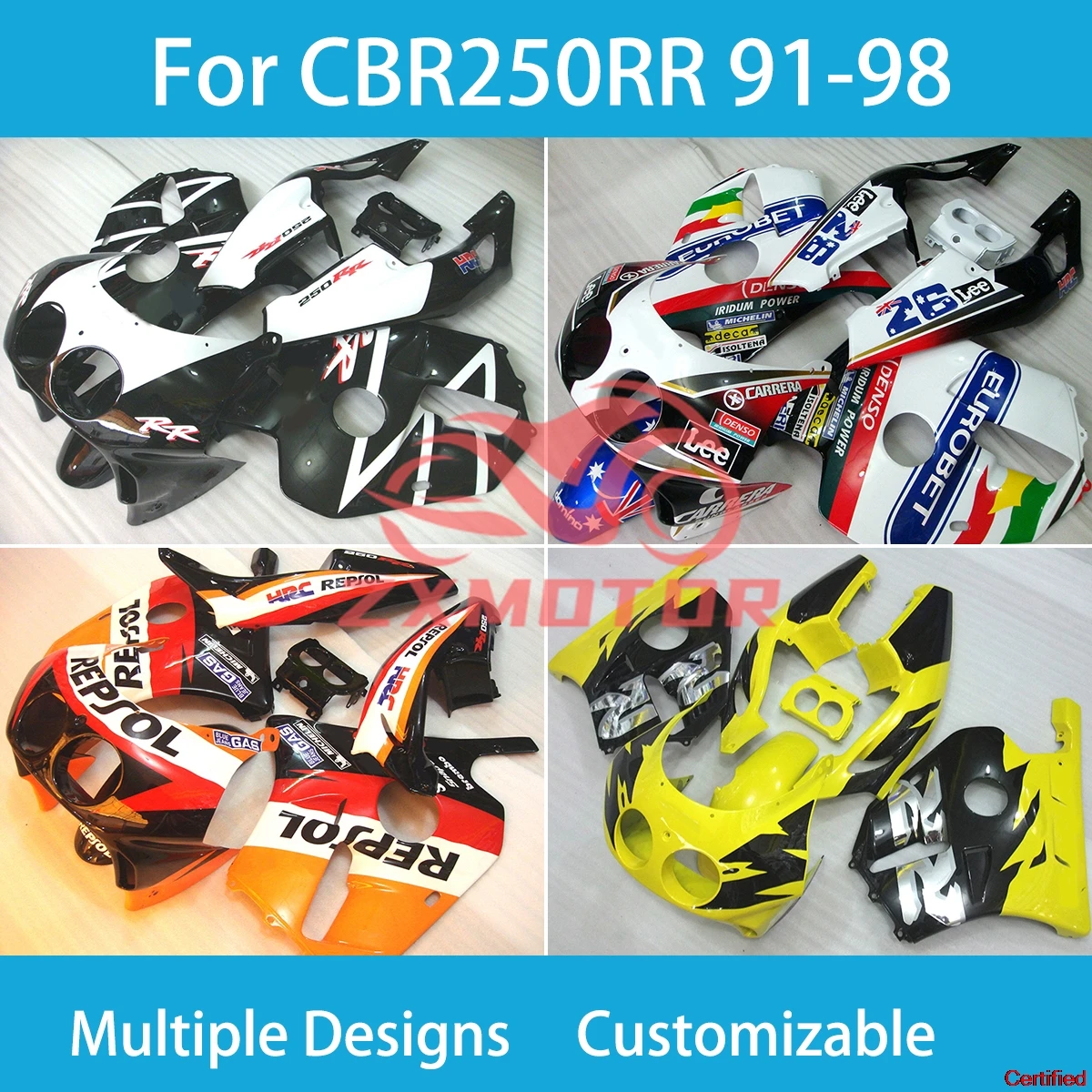 Fairings for Honda CBR 250RR MC22 1991- 1999 Motorcycle Fairing Kit CBR250RR MC22 91 92 93 94 95 96 97 98