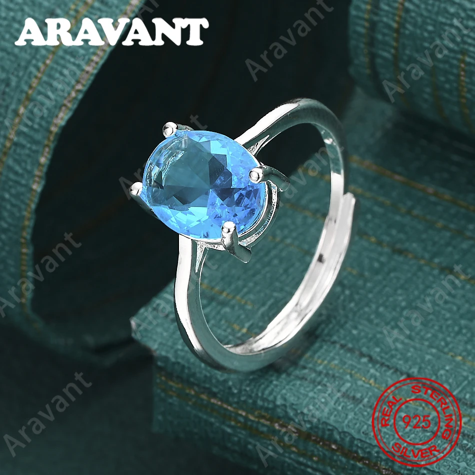 Runder Zirkonia-Ring aus 925er Sterlingsilber mit fünf verstellbaren Farben – Pendler-Accessoires, Geschenke und Schmuck für Damen
