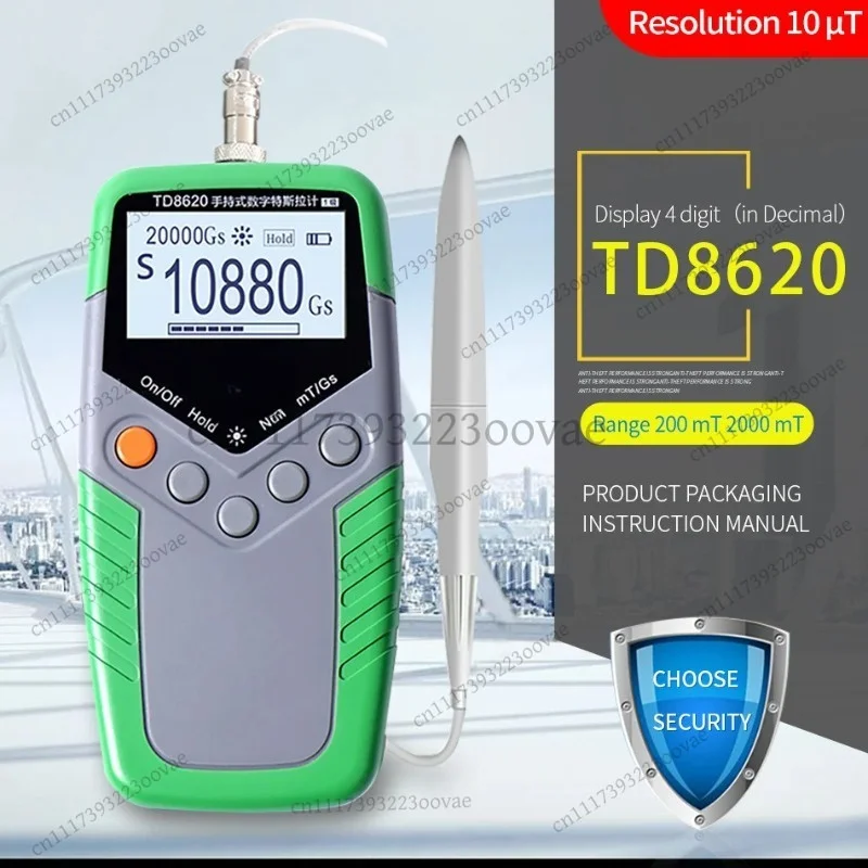 LF-Handheld Digital Gauss Meter Tesla Magnetic Flux Tester Surface Field Detector 1% 2% 5% Accuracy Instrument