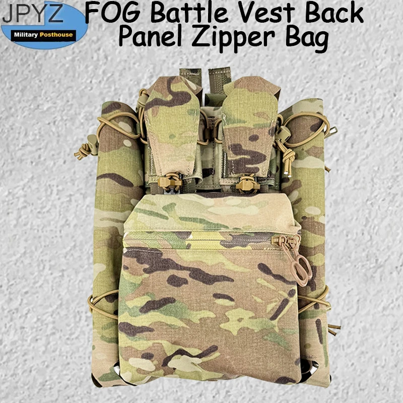 FOG Battle Vest Back Panel Zipper Bag Back Panel Breacher Equipment