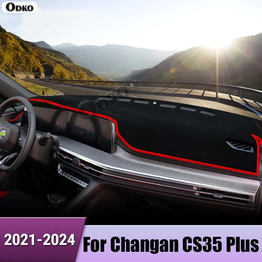 

For Changan CS35 Plus 2021 2022 2023 2024 Car Dashboard Cover Sun Shade Mats Avoid Light Pad Instrument Carpet Case Accessories