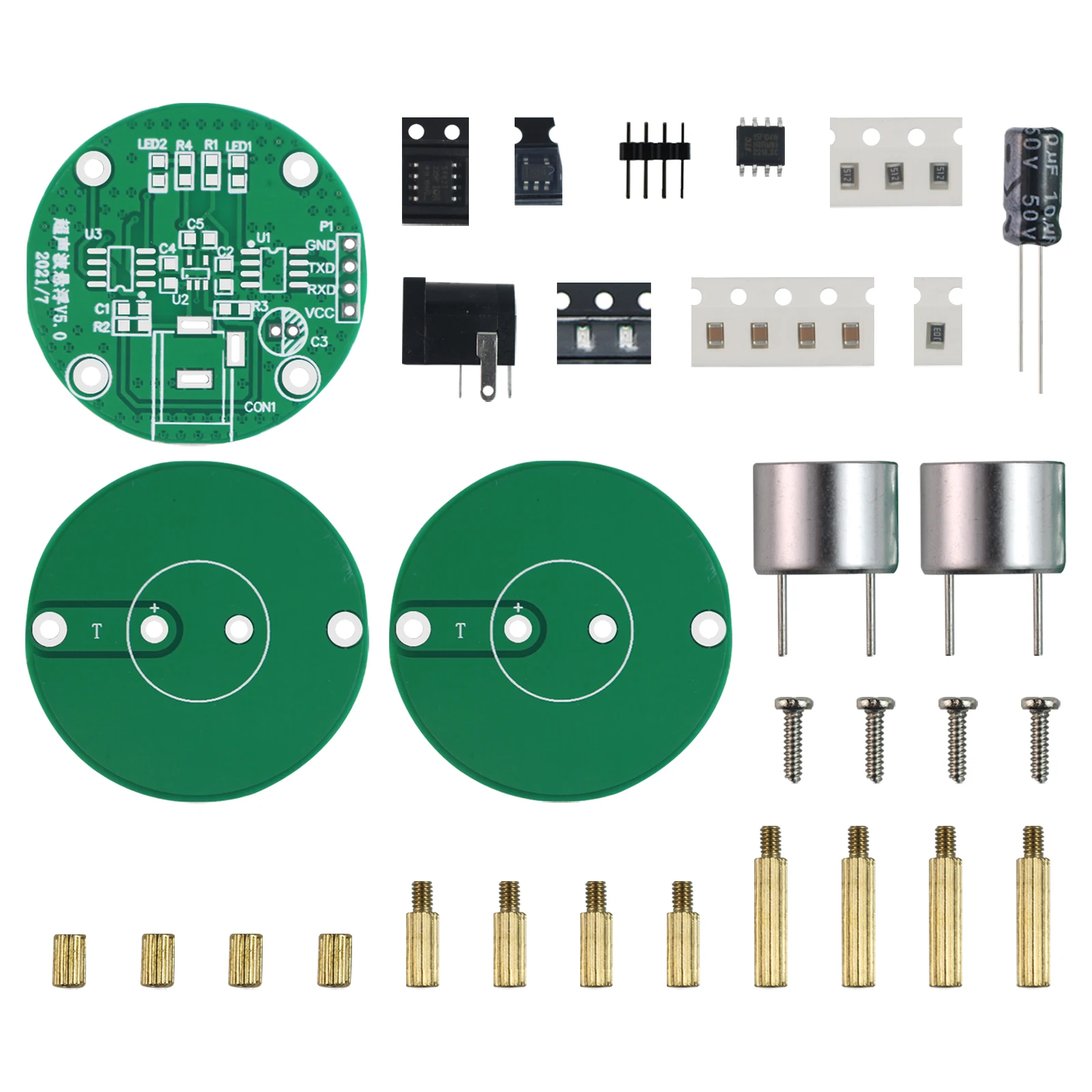 Imagem -03 - Ultrasonic Suspensão Kit Eletrônico Standing Wave Controller Faça Você Mesmo Prática de Solda Suspensão Acústica Science Learning