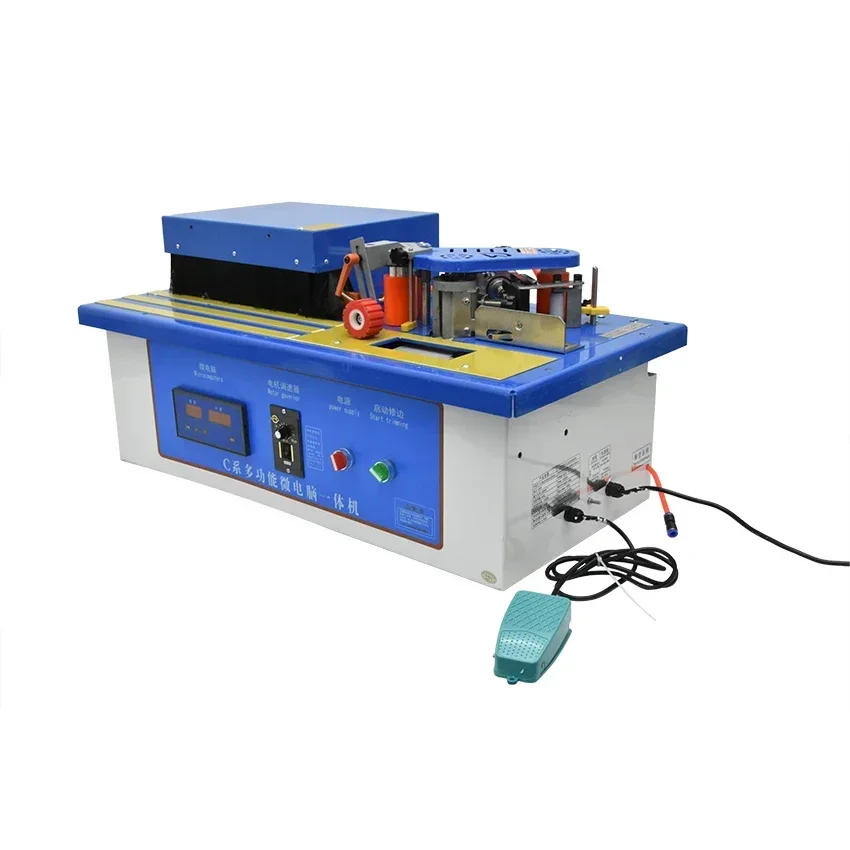 Wood Edge Banding Trimmer Machine Trimming End Cutting With Rotate Function For Straight Curve Cutting Woodworking Edge Bander