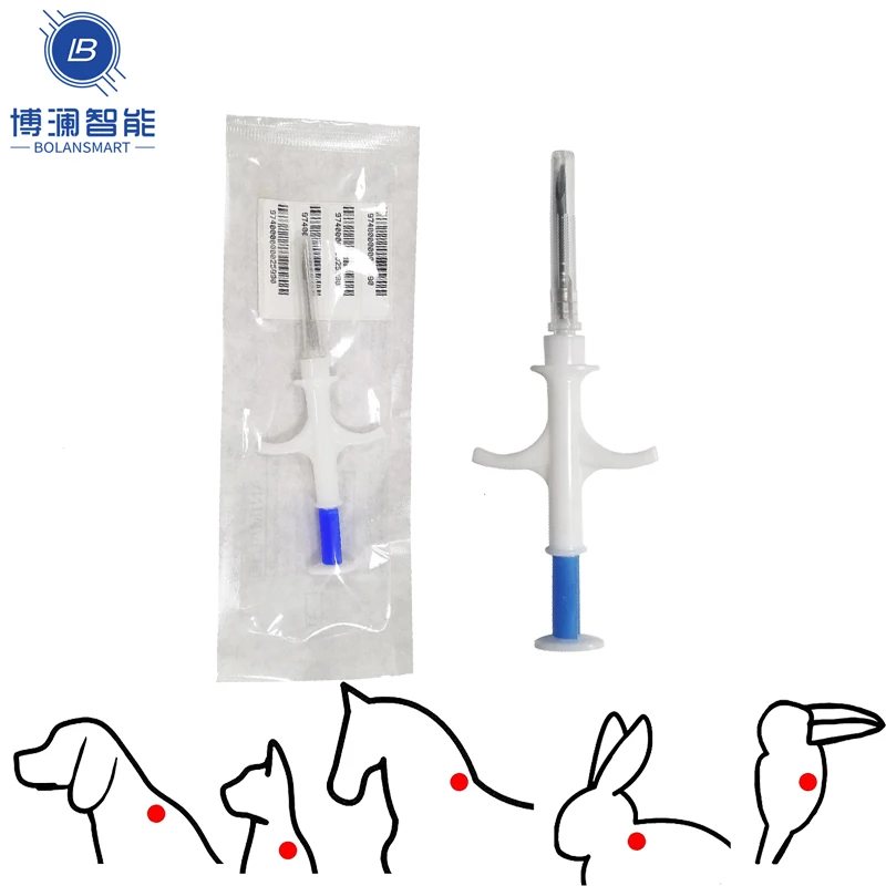 EMID 11784/85 FDX-B Animal Microchip Syringe ID Implant Pet Chip Needle Vet RFID Injector PIT Tag For Dog Cat Fish 3 Sizes