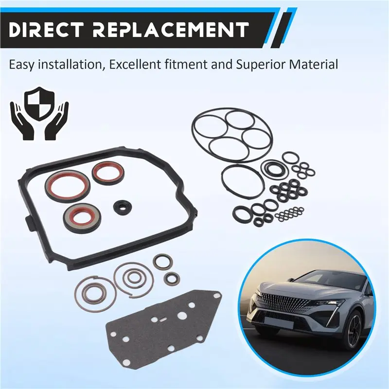 A09E-K155900A 155400 DPO AL4 Auto Transmission Master Overhaul Repair Kits Half Shaft Oil Seal For Citroen view 3