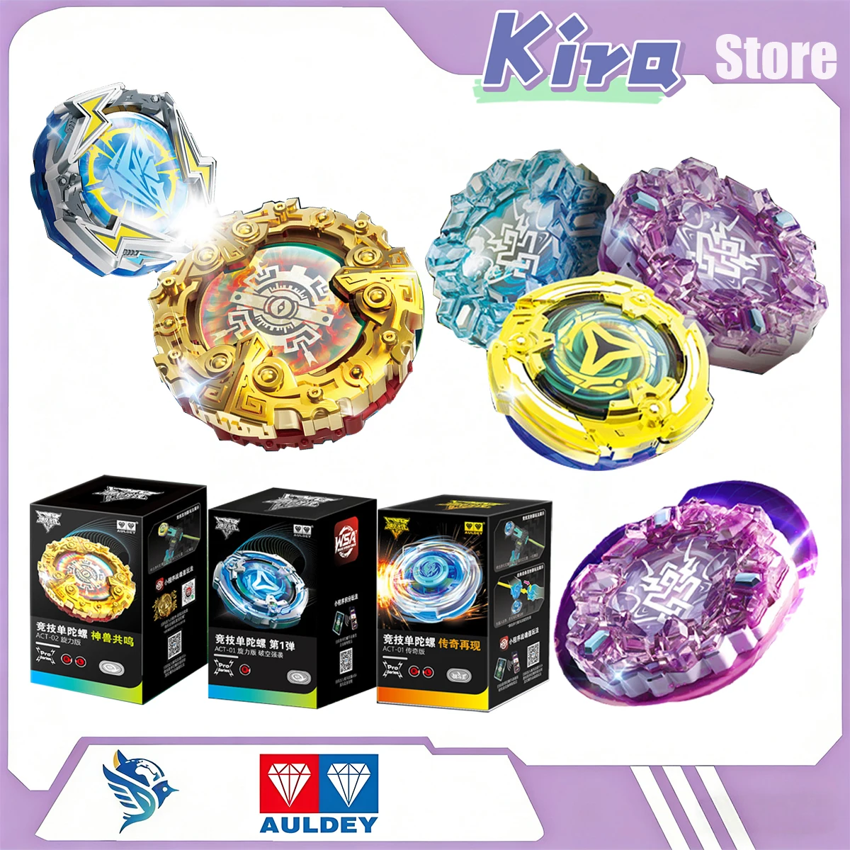 

AULDEY New Hurricane Spirit Rotation Origin Wsa Specified Competitive Gyro Accessories Surprise Holiday Present Designer Toys