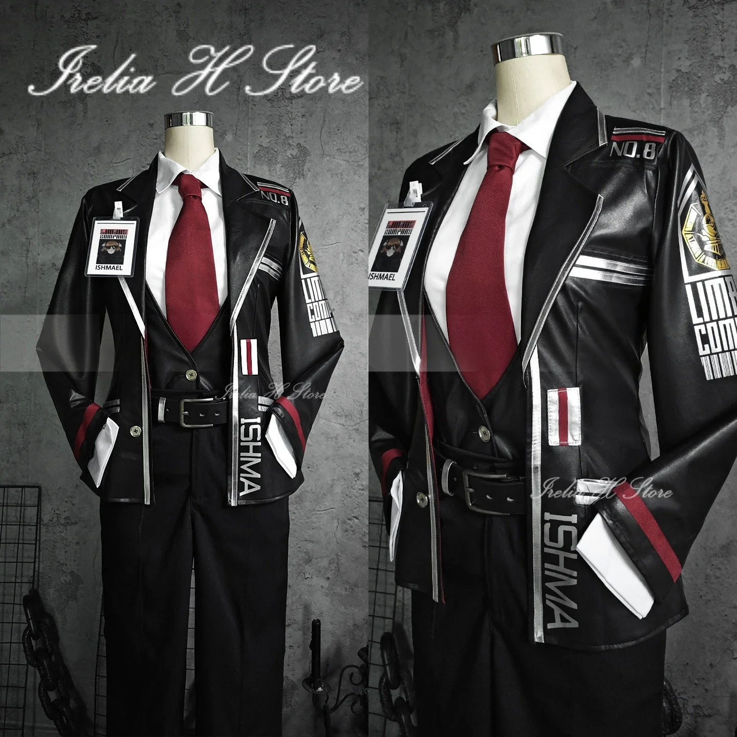 Irelia H Limbus Company Ishmael Cosplay Costume leather trench halloween cosplays anime can custom size made