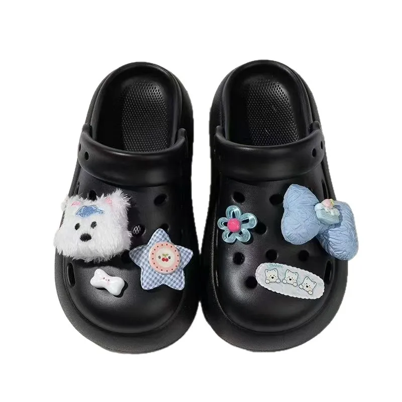 جديد 6 قطعة/لطيف دمية ويست هايلاند كهف إبزيم حذاء القوس غير الاصطدام حذاء زهرة DIY بها بنفسك انفصال كهف إكسسوارات أحذية