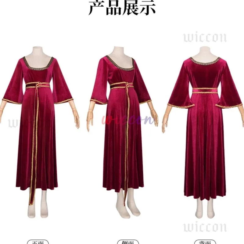 Disfraz de Gothel, vestido rojo de Anime, mono para madre Cos, cinturón para mujer adulta, conjunto completo de trajes, traje de fiesta de Carnaval y Halloween; 6, a'