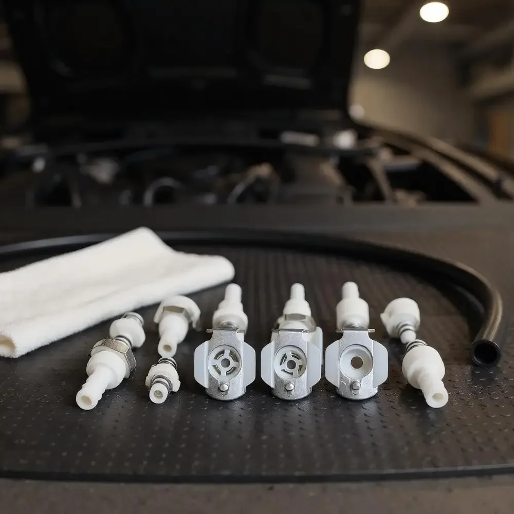 1Pcs Disconnect Fitting Coupling Hose Joint Quick Shut-Off Male Female Hose Barb Valved S-series Tube Connector Quick Coupler