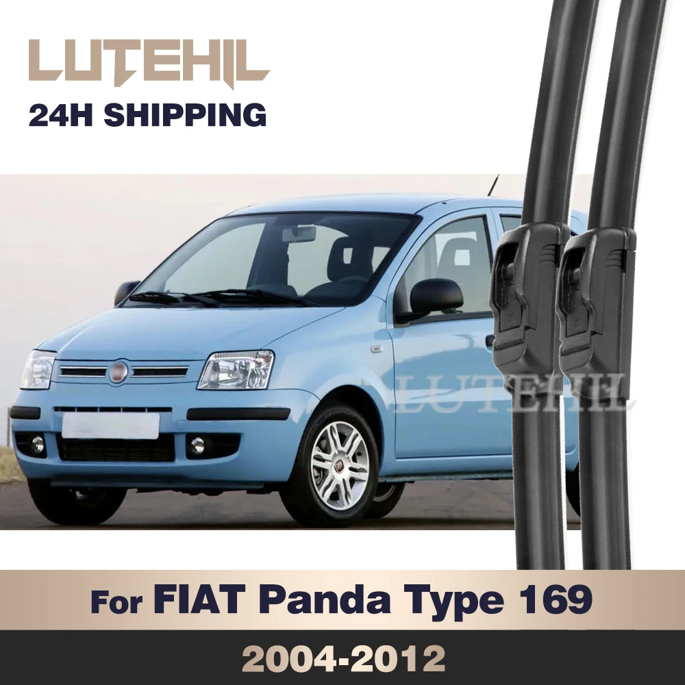 

For FIAT Panda Type 169 2004-2012 2005 2006 2007 2008 2009 Wiper Front Wiper Blades Windshield Windscreen Window Brush 22"+16"
