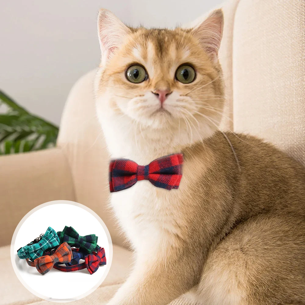 

Fashion Pet Bow Tie Cat Dog for Collar Pets Decorative Supplies Cute Scarf Adjustable Buckle Necklace Cats Dogs Accessories