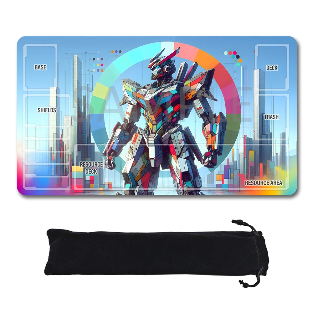 

Игровые коврики GCG со зонами — игровые коврики 24 x 14 дюймов, совместимые с игроком Gundam, неофициальный коврик для карточных игр, включает сумку для хранения 1342705