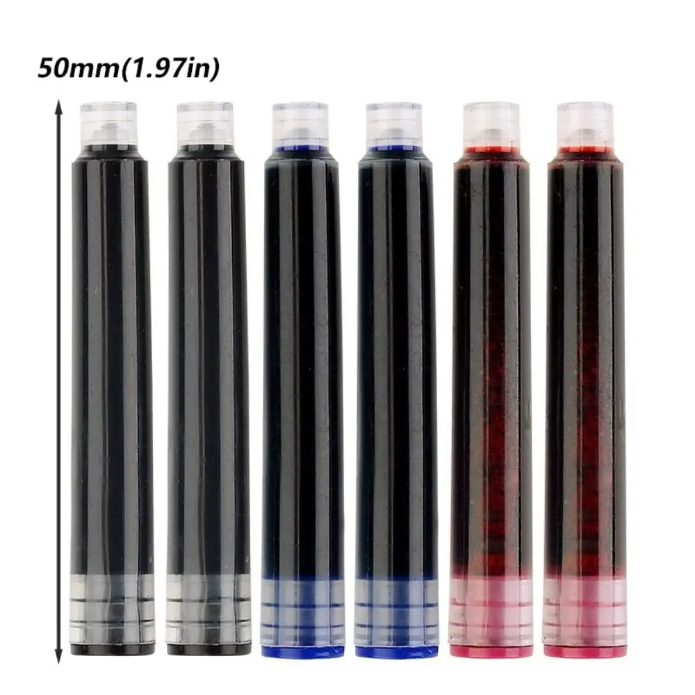 10 Pz/set Semplice Cartuccia D'inchiostro Calibro 3.4mm Blu/Rosso/Nero Design Semplice Penna Inchiostro Materiale Plastica Inchiostro Generale Regalo