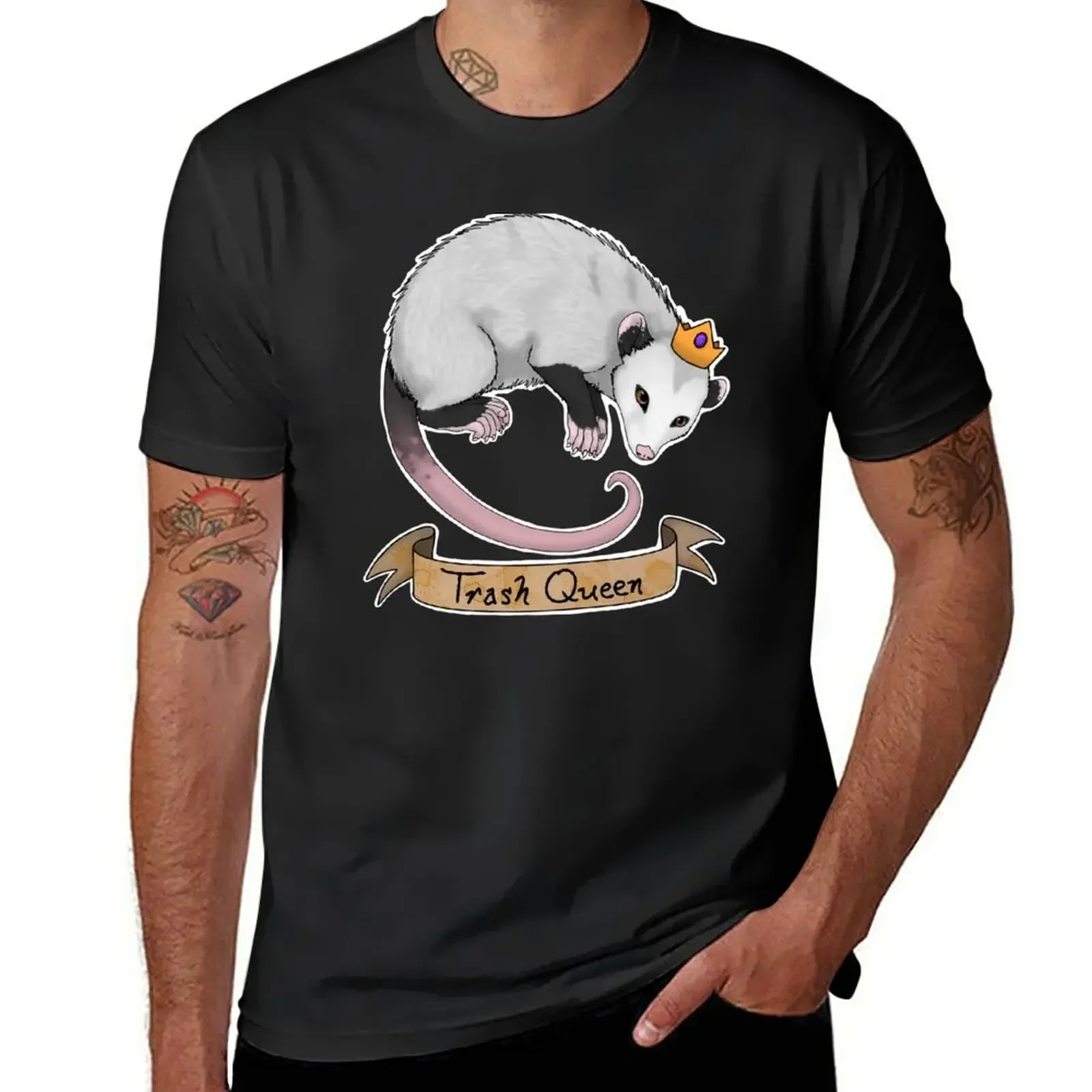 

Trash Queen Opossum Possum T-Shirt boys whites sublime quick drying mens tall t shirts