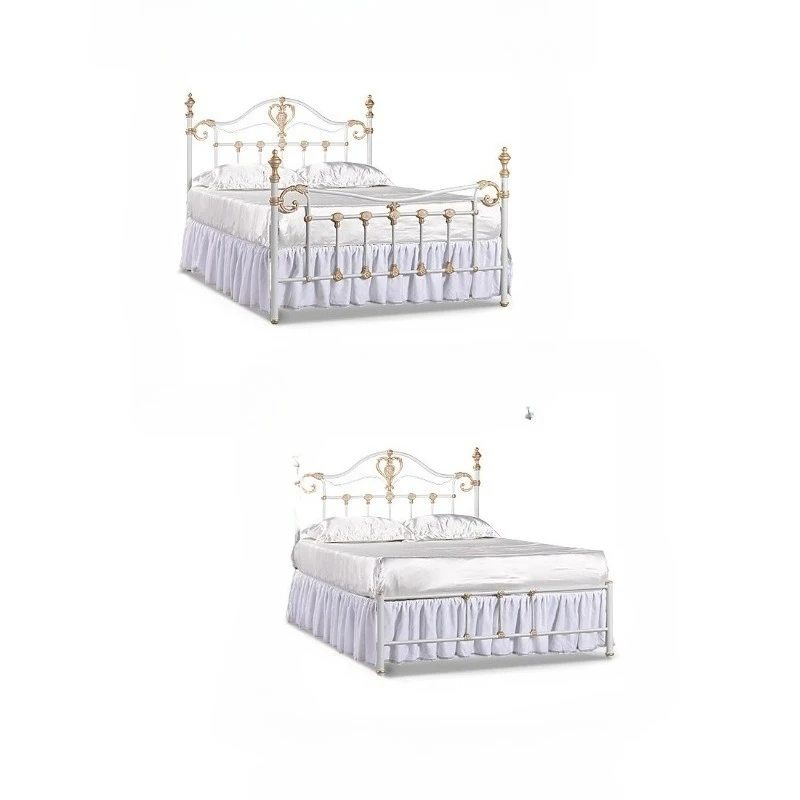 

Винтажная американская французская кровать из кованого железа в скандинавском стиле, популярная в интернете, в стиле ваби-саби, средневековая.