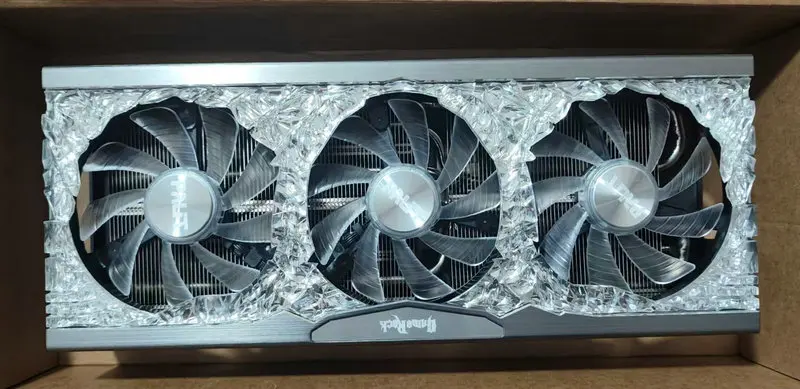 

Оригинальный радиатор-кулер для видеокарты Palit RTX3070 с задней панелью