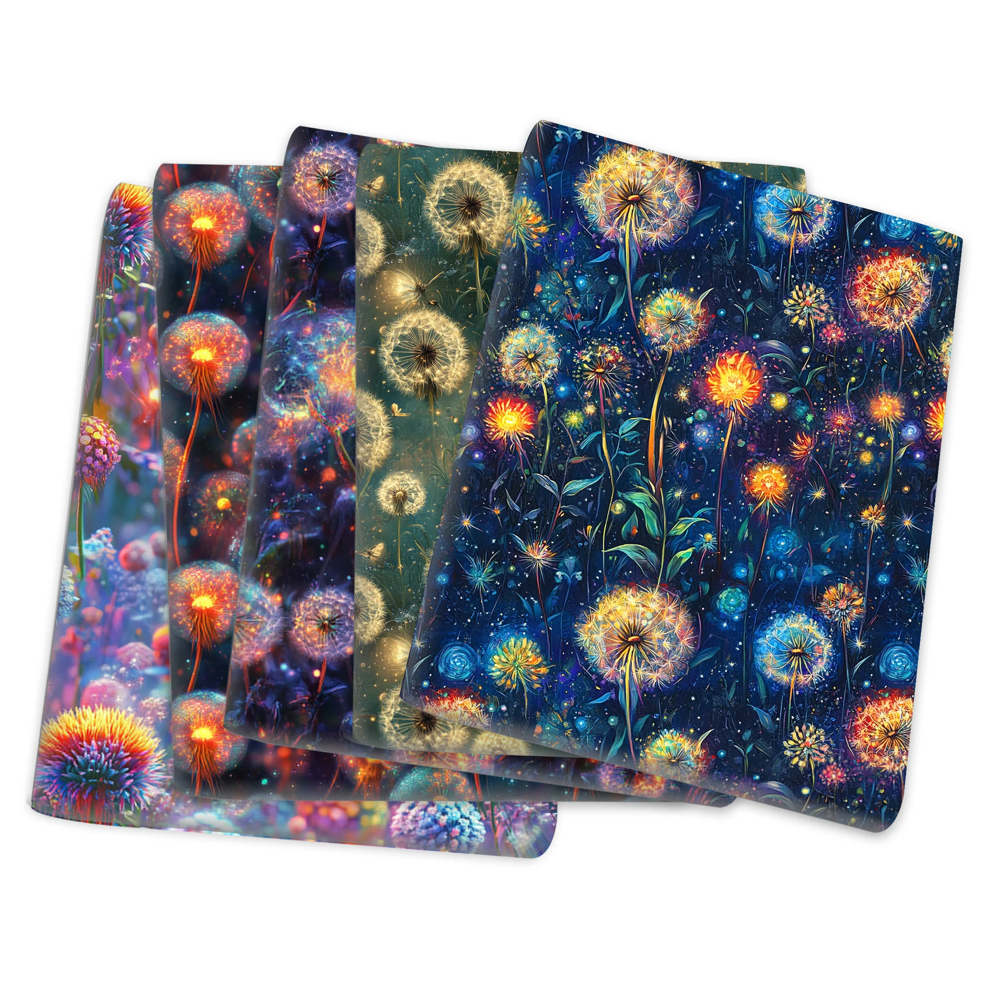 50*145cm Dandelion Patchwork Printed Polyester Cotton Fabric for Tissue Sewing Quilting Fabrics Needlework Material DIY Handmade