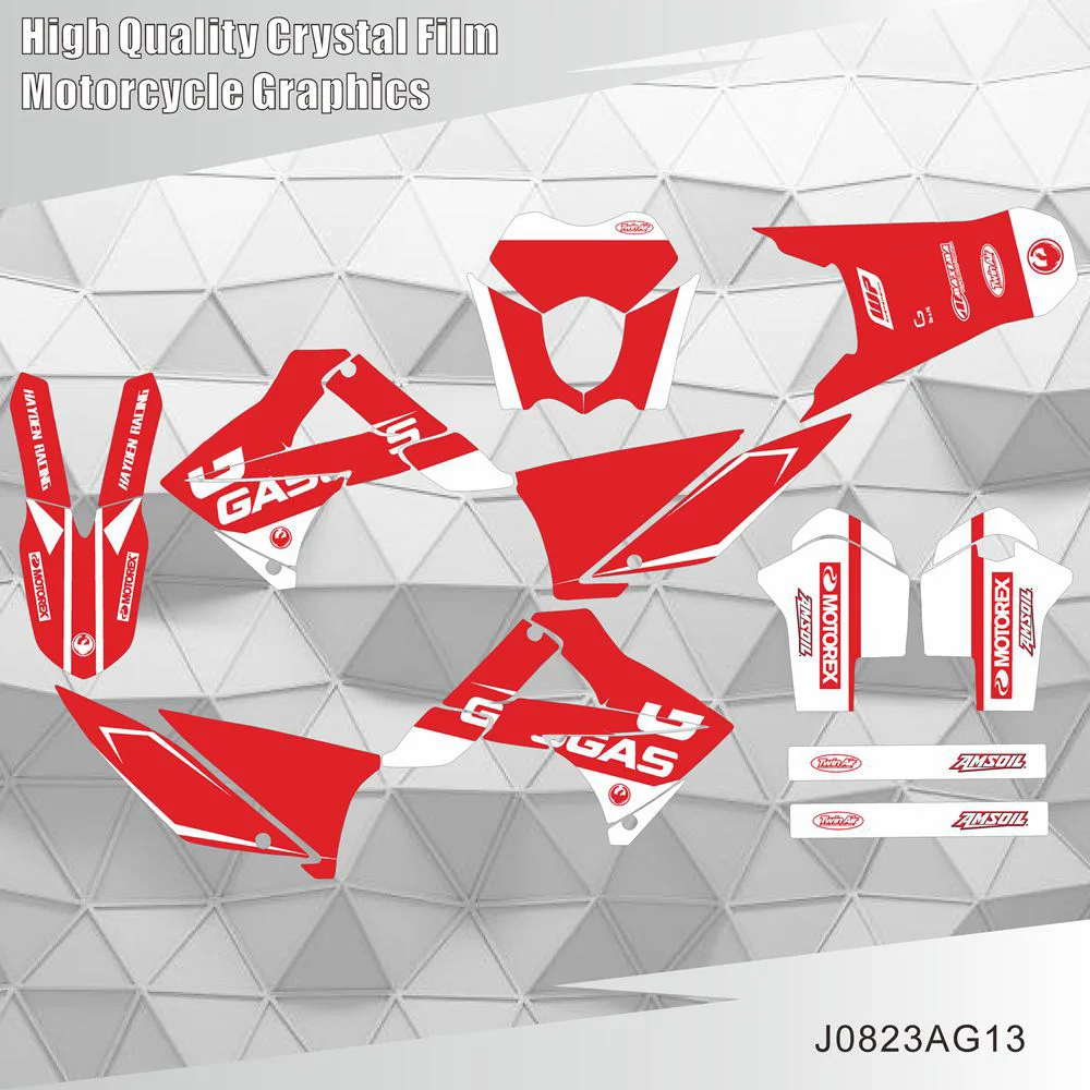 Für Gas Gas Gasgas ec 125 200 250 300 450 2010 2011 Grafik Aufkleber Aufkleber Hintergrund benutzer definierte Nummer