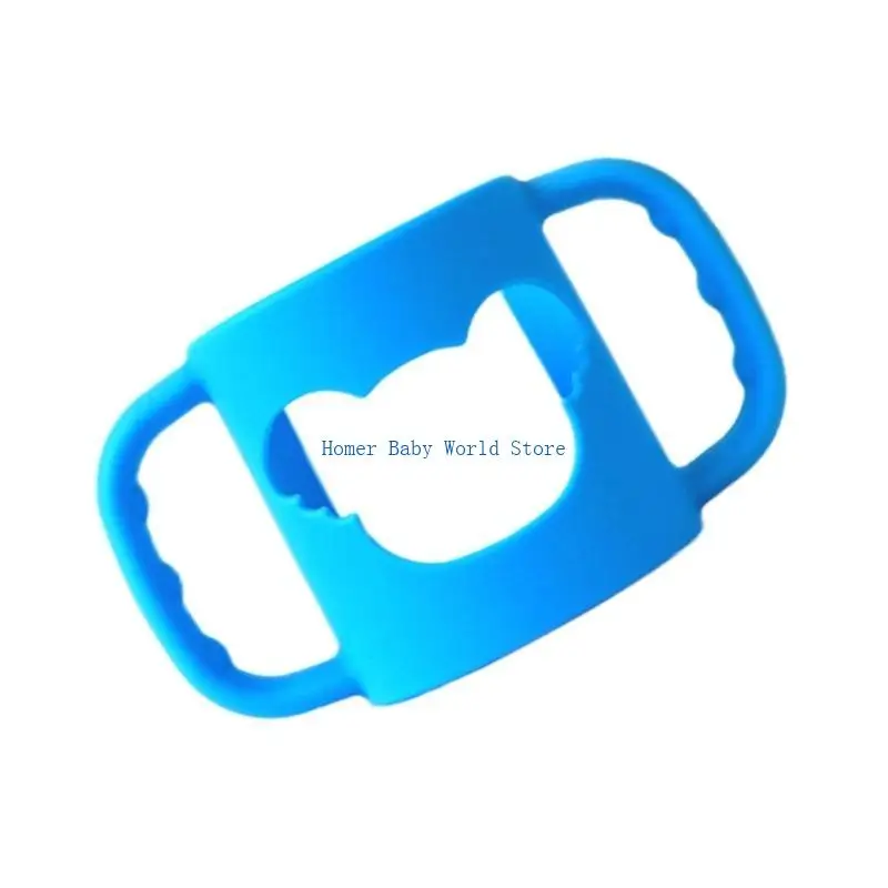 B2QD Pegangan Silikon Lembut yang Mudah Digenggam untuk Botol Bayi Mendorong Pemberian Makan Mandiri