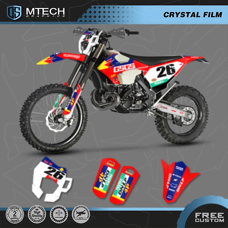 

DSMTECH MOTO Motorcycle Team Graphics Decals Stickers Kits For GASGAS 2018 2019 2020 EC 009