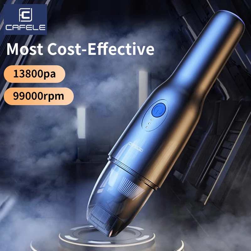 

Cafele Portable Car Handheld Vacuum Cleaners High Power Wireless Cleaner 14000Pa Strong Suction Cleaning Machine 5000mAh