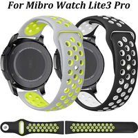 Silicone Strap For Mibro Watch Lite3 Pro Sport Stainless Steel Buckle Wristband For Mibro Watch Lite3 Pro Unisex Smartwatch Belt