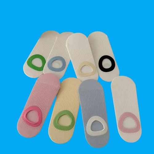 5/10 Pairs Sweet Cute Spring and Summer Socks Simple Candy Color Breathable Sweat-Absorbing Socks Ice Cream Boat Socks