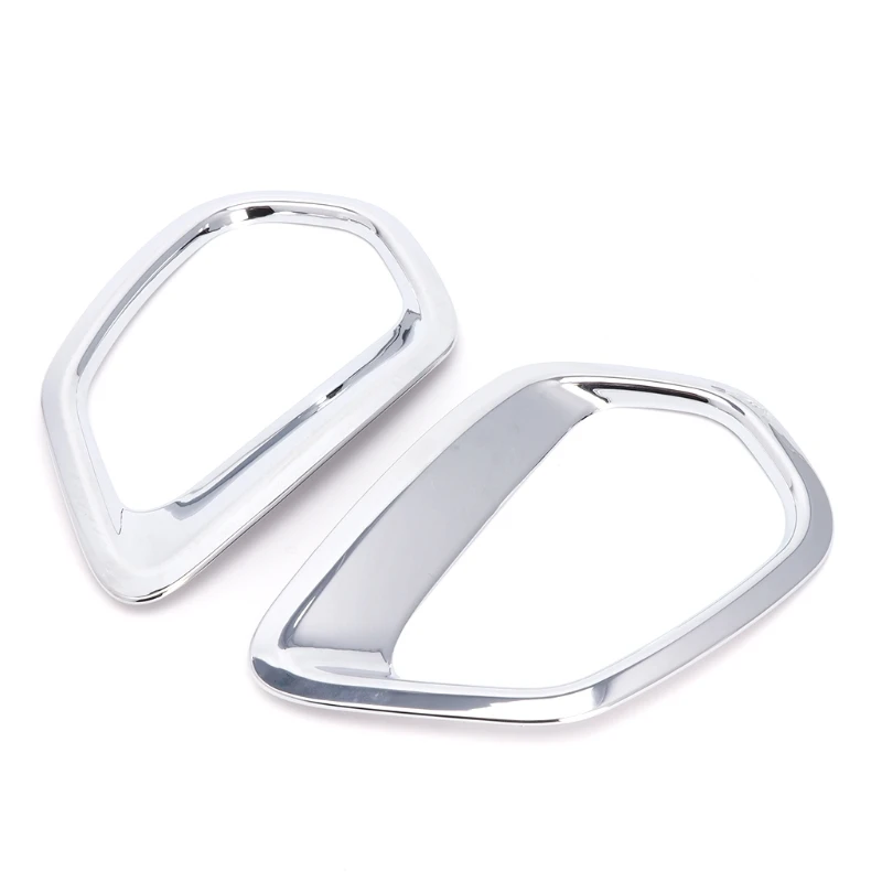 

2 Pcs Chrome Car Back Rear Fog Light Lamp Cover Trim For Mitsubishi Outlander 20