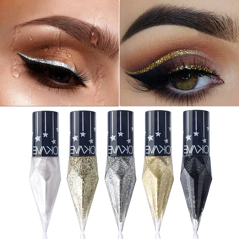 Eye Shadow Diamond Liquid Eyeshadow Waterproof Sequins Smooth Shimmer Eyeliner Stick Makeup Tool