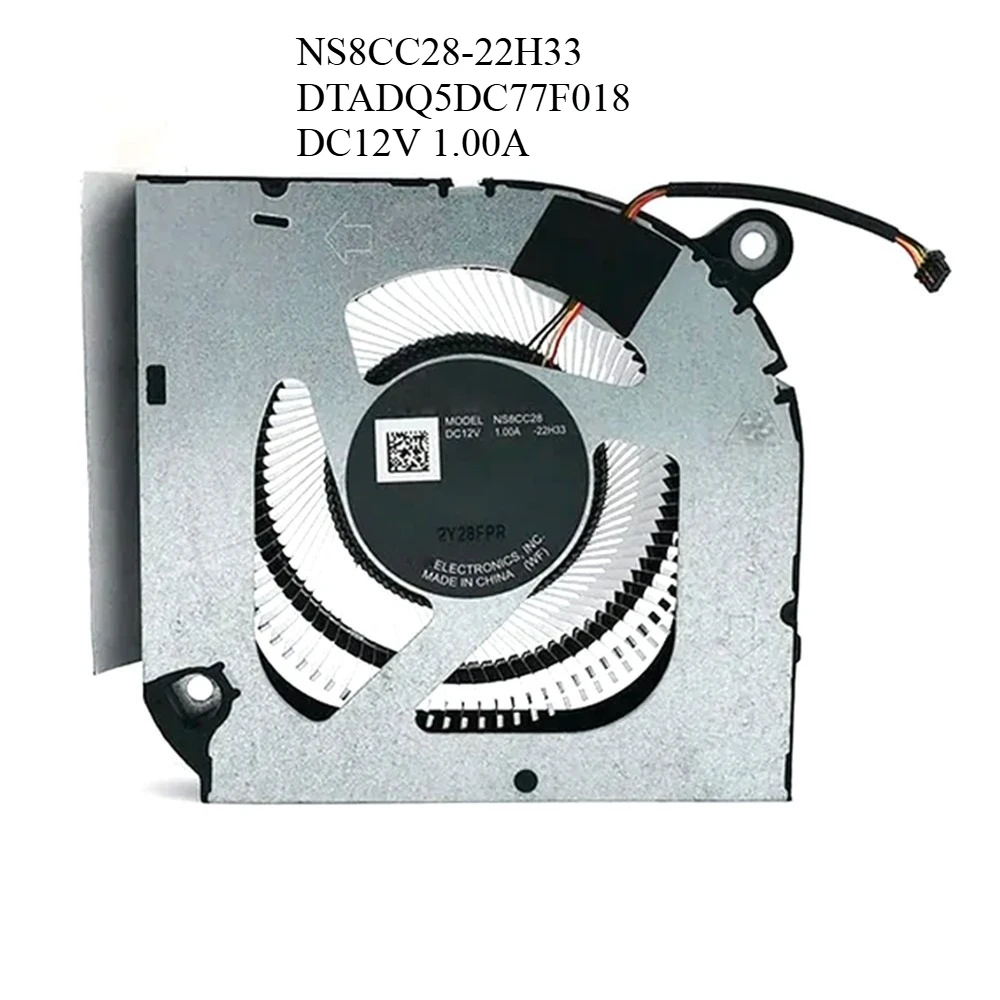 

Laptop GPU Fan For Delta NS8CC28-22H33 DTADQ5DC77F018 DC12V 1.00A 4PIN New