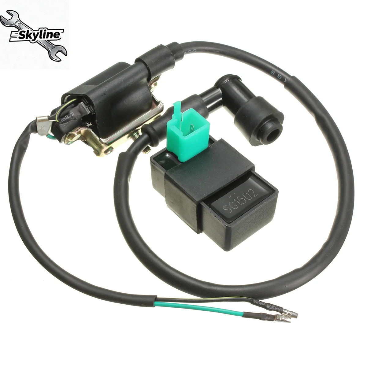 Motorcycle Ignition Coil &  UNIT kit For 50cc 70cc 90cc 110cc 125cc Dirt Pit Bike