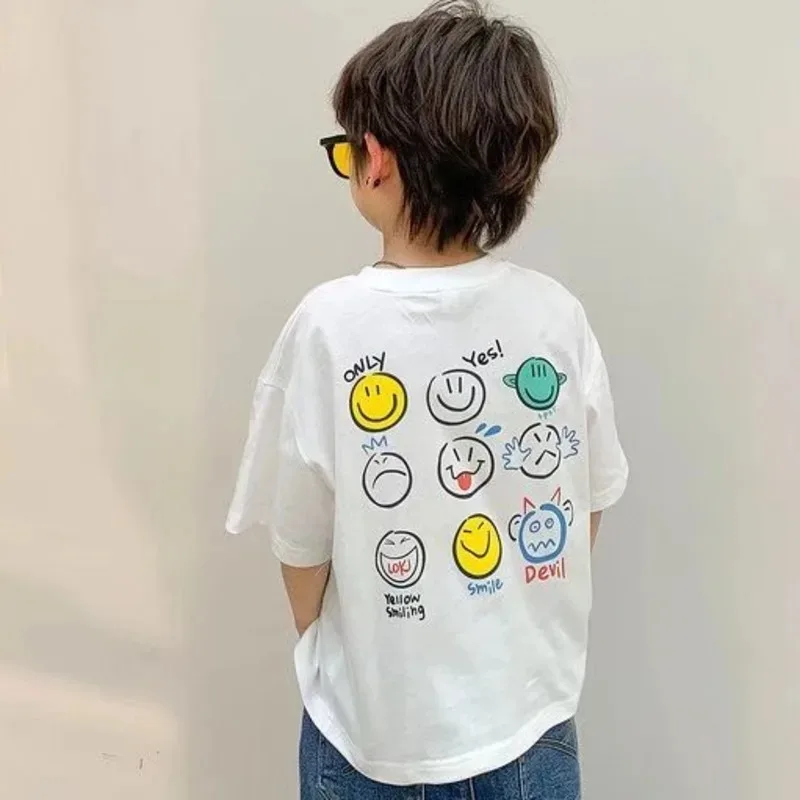 T-shir T-shirt Baby Summer T-shirt Boys and Children Short-sleeved T-shirt Cotton Comfortable Fashion Girl Boy Baby T-shirt