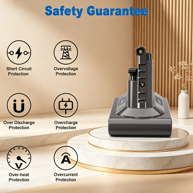 Vacuum Cleaner rechargeable Battery for Dyson V6 V7 V8 V10 Series SV07 SV09 SV10 DC62 Absolute Fluffy Animal Pro Bateria