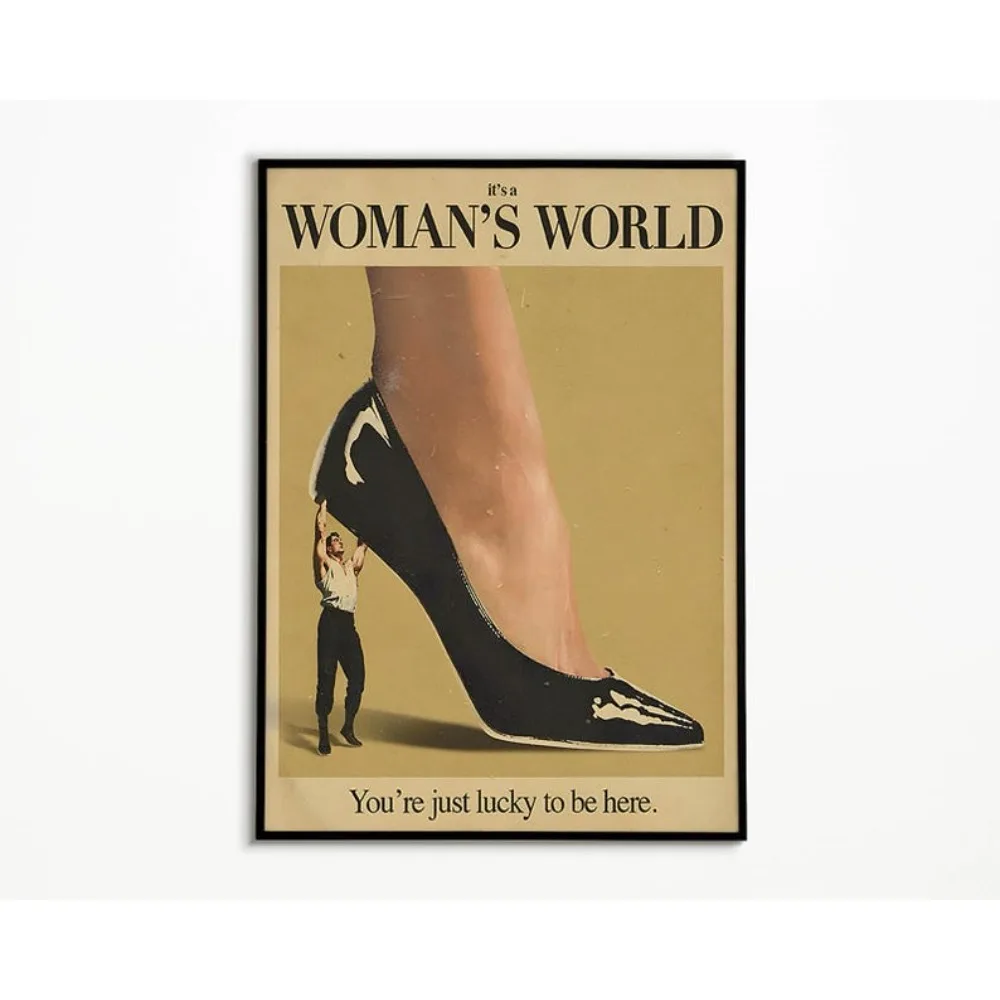Retro Vintage Woman's World Canvas Prints Poster Feminit  Art Prints Bedroom Apartment Wall Art Home Decor Art Poster Gifts