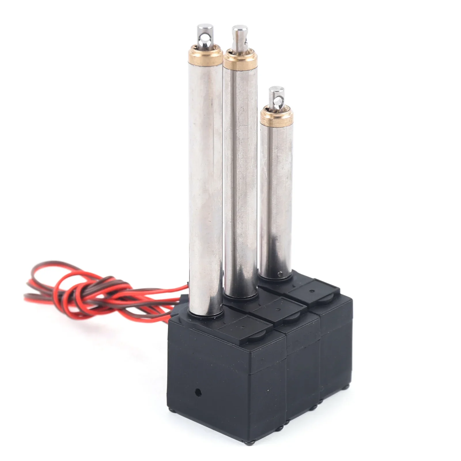 تركيبات المسمار التحديثية للحفارة، قضيب محرك 3 قطع، ينطبق على Huina 1592، ترقية أجزاء حفارة مؤازرة لقيادة الذراع المعدنية قضيب محرك #6