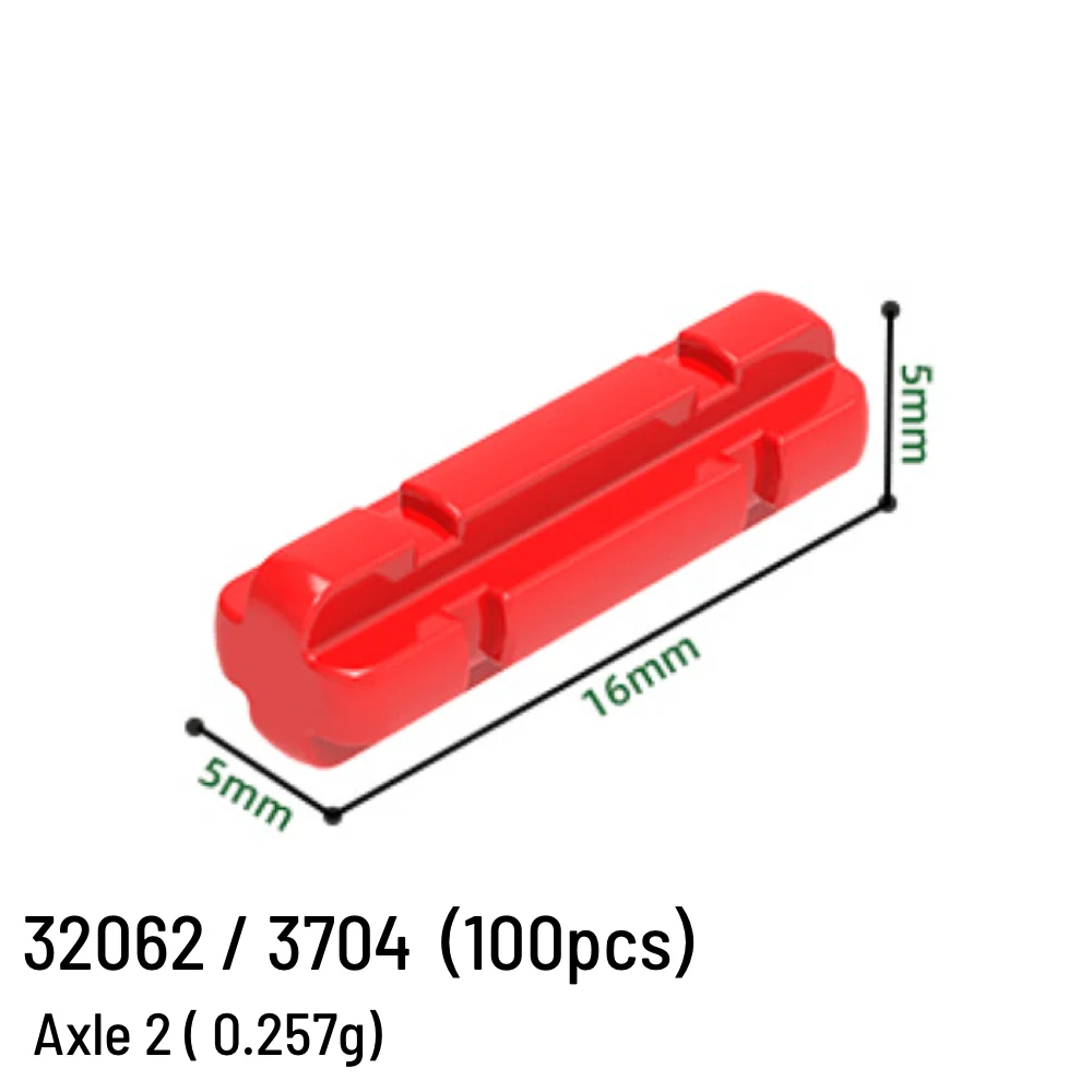 ของเล่นพลาสติกสำหรับเด็กเพลาบล็อกตัวต่อแบบ DIY 2 32062/3704ของเล่นพลาสติกอิฐ100ชิ้น