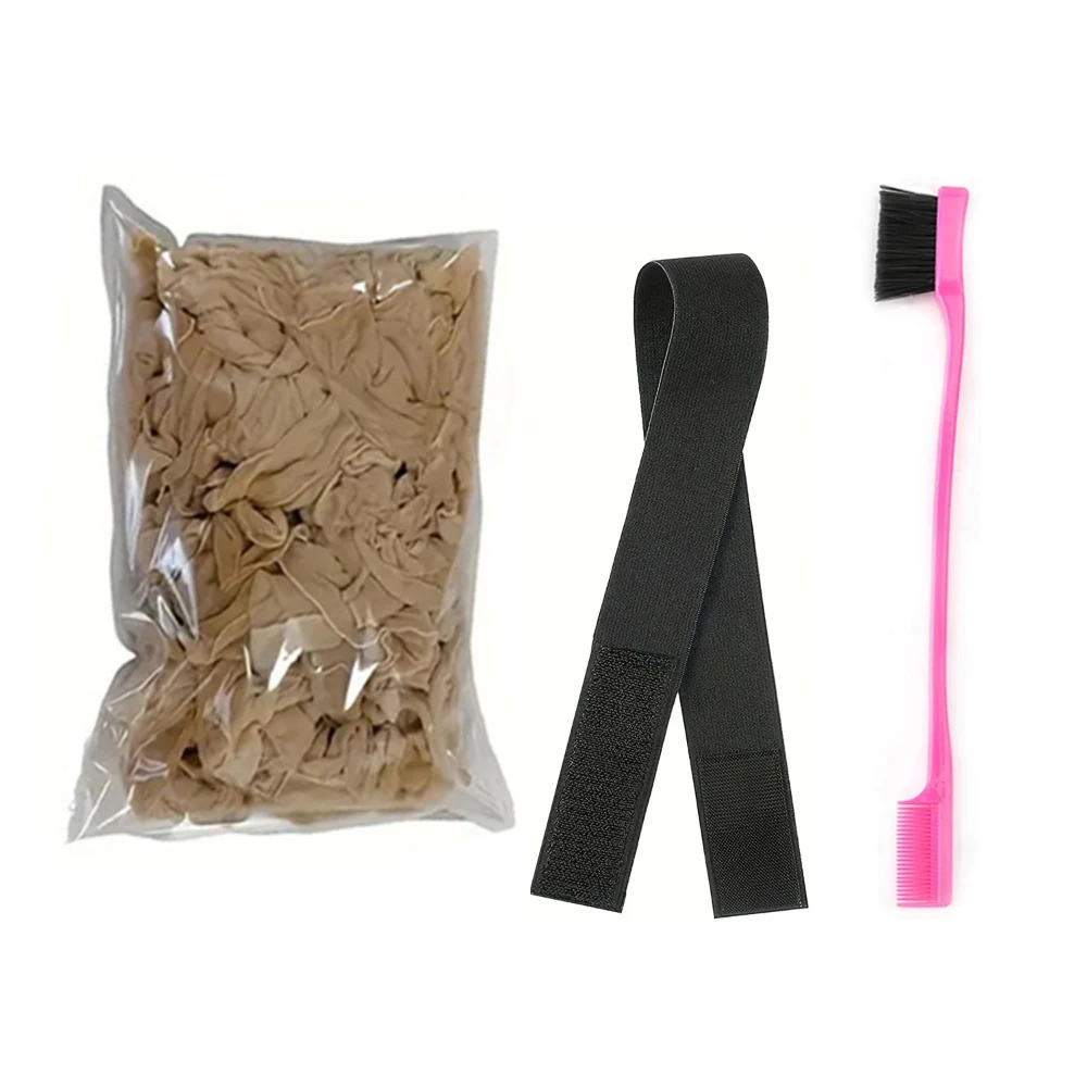 Wholesale HD Wig Caps High Quality Transparent HD Hair Nets Weave Nylon Stretchy Lace Front Wig Cap for Women Men Light Brown