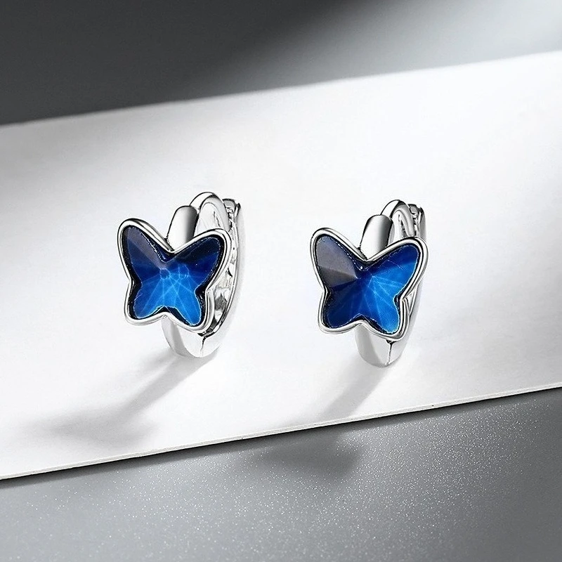 

Butterfly Zirconia Earrings Sophisticated Earring Design New 2026 Fashion Stud Earrings Sterling Silver Earrings for Women