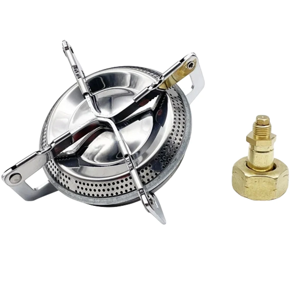 

Windproof Card Camping Portable Mini Outdoor Burner Durable Metal Lightweight Foldable Cooker For Hiking Picnic Bbq Gas