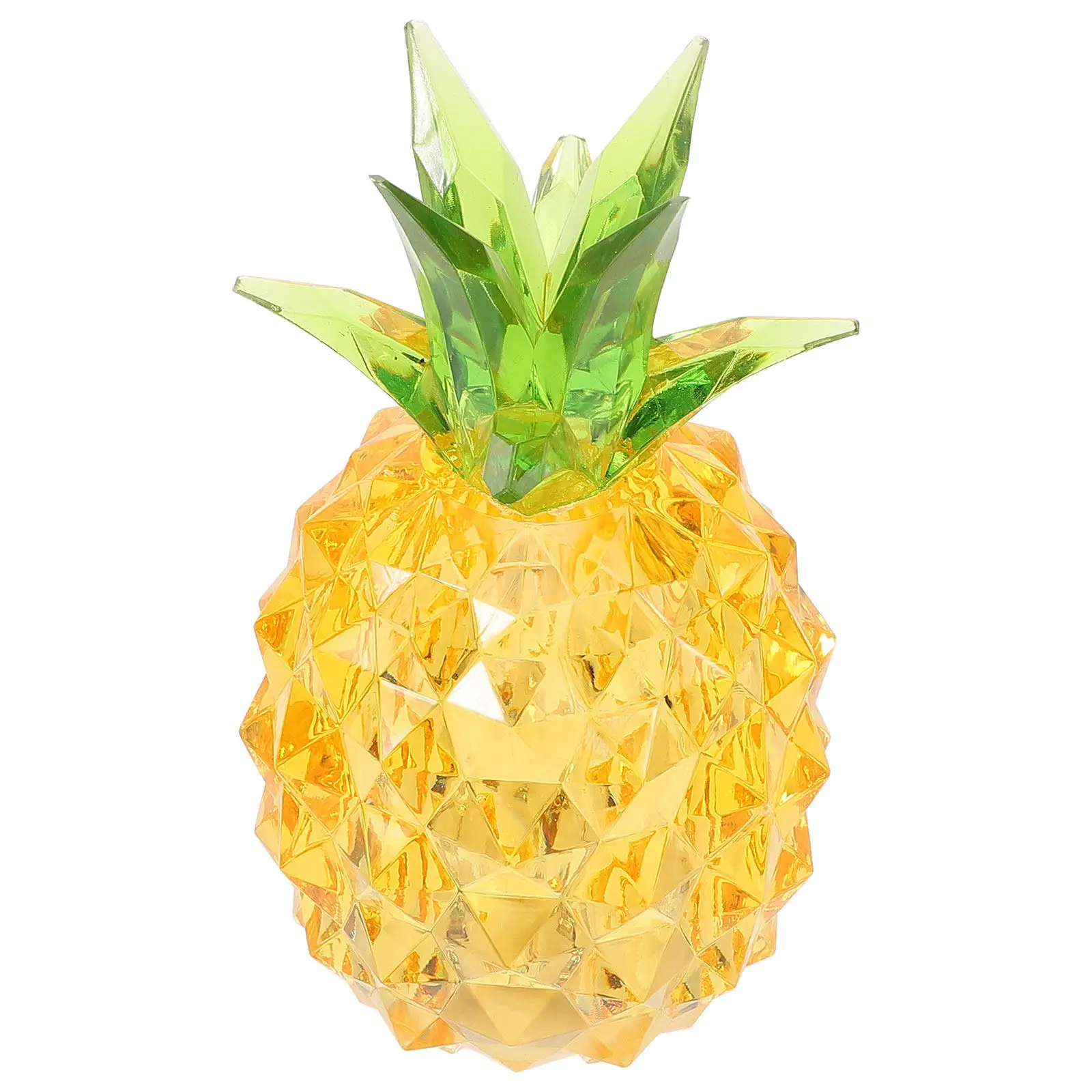 

Светодиодный светильник в форме ананаса, акриловый настольный декор, ночник с детализированным реалистичным дизайном ананаса, легко чистится, для современного дома
