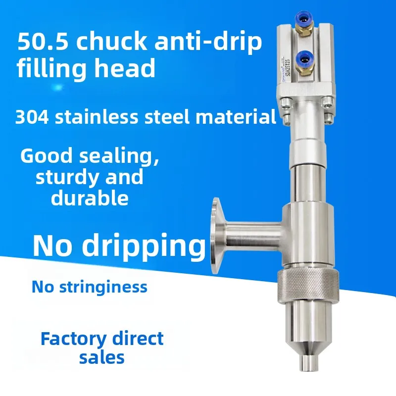 Filling Machine Packaging Equipment Anti Drip Filling Head Quick Connect 304 Stainless Paste Filler Accessories