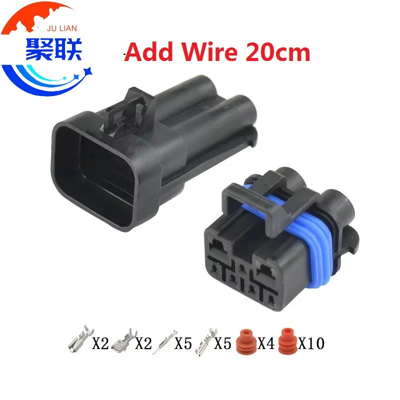 1Set 7Pin 12052200 12052486 12059472 Automobile Wire Harness Composite Connector 1.5 2.8 Series Waterproof AC Assembly Socket
