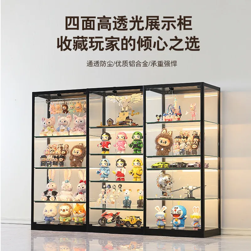 glass display case  showcase figure model gundam blind box transparent dustproof storage cabinet customization