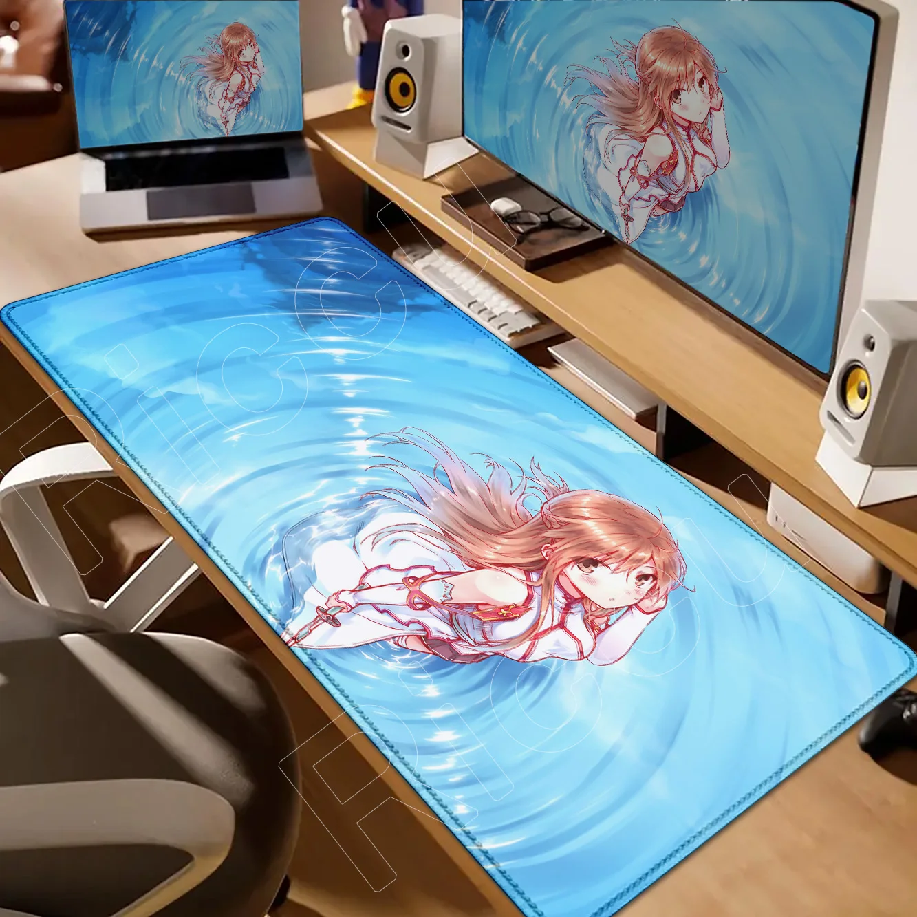 أنيمي العديد من خلفيات رائعة السيف الفن على الانترنت ساو ماوس الوسادة جميلة Asuna ماوس الوسادة عدم الانزلاق مقاومة للاهتراء لعبة الحصير مكتب كبير #3