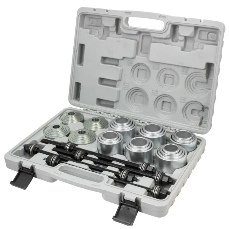 28Pcs Universal Bushing Press Tool Kit Control Arm Rear Axle Bushing Remover Installer Auto Suspension Repair Tools