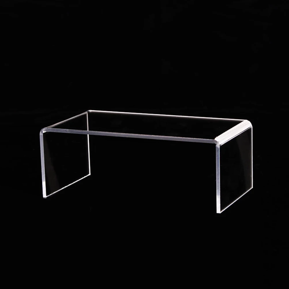 

3 PCS Shoe Rack Display U Shaped Shelf Acrylic Storage for Shelves Card Showcase Stand Risers